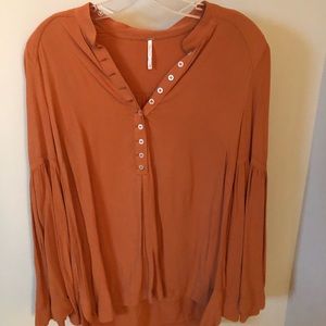 Free People Bell Sleeve Top